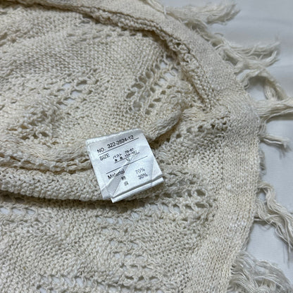 Hooded Fringe Poncho Cardigan