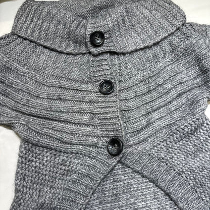 Knit Cowl Neck Cape Cardigan