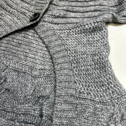 Knit Cowl Neck Cape Cardigan