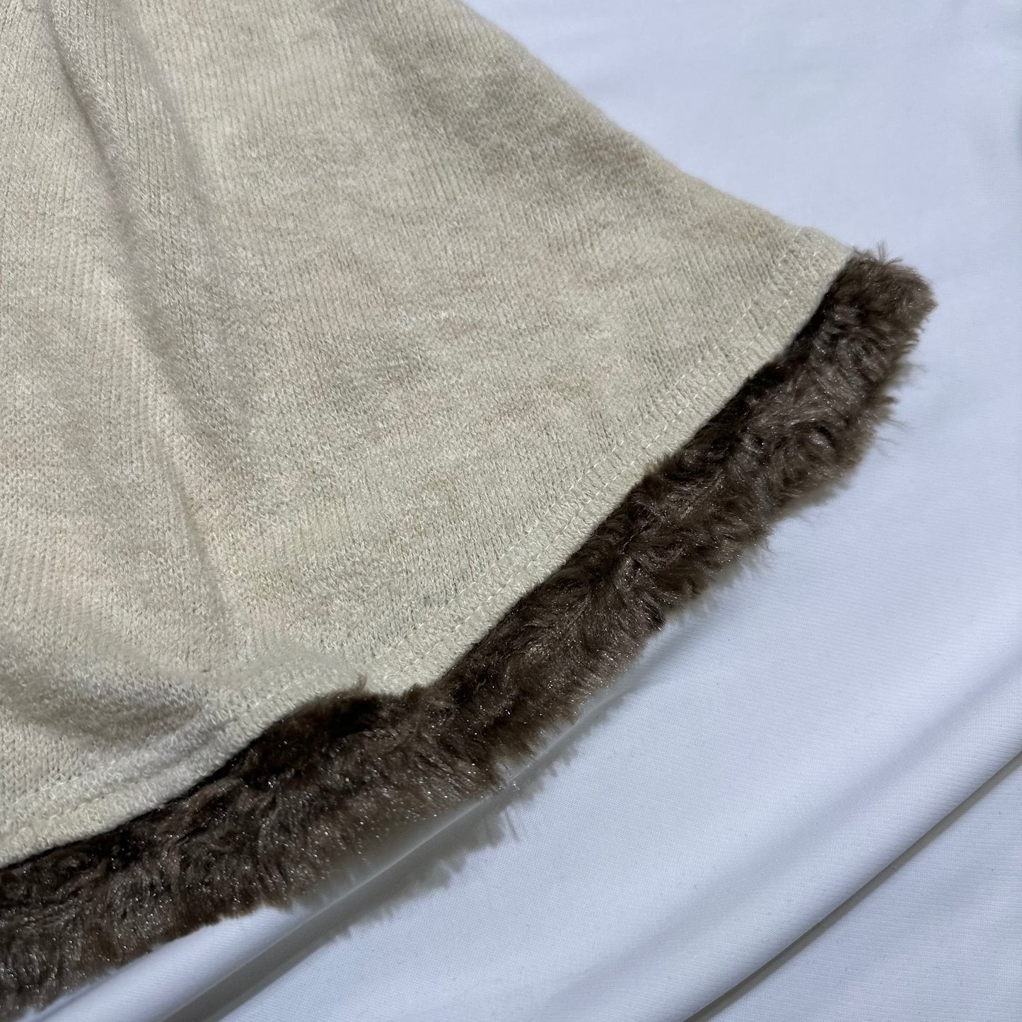 Axes Femme Fur Trim Knit Vest