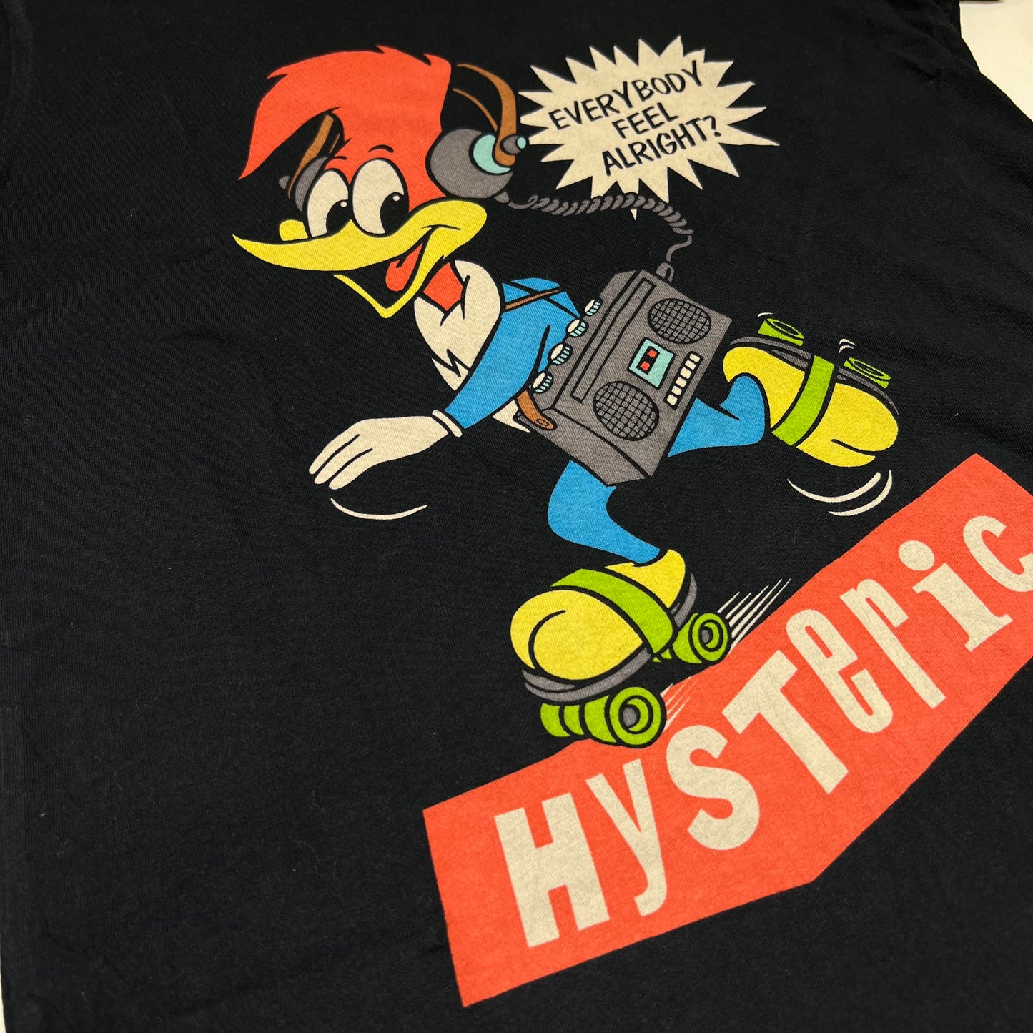 90s Hysteric Glamour x Woody Woodpecker 'Everybody Feel Alright' Tee