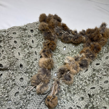 Fur Trim Crochet Cardigan
