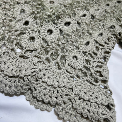 Fur Trim Crochet Cardigan
