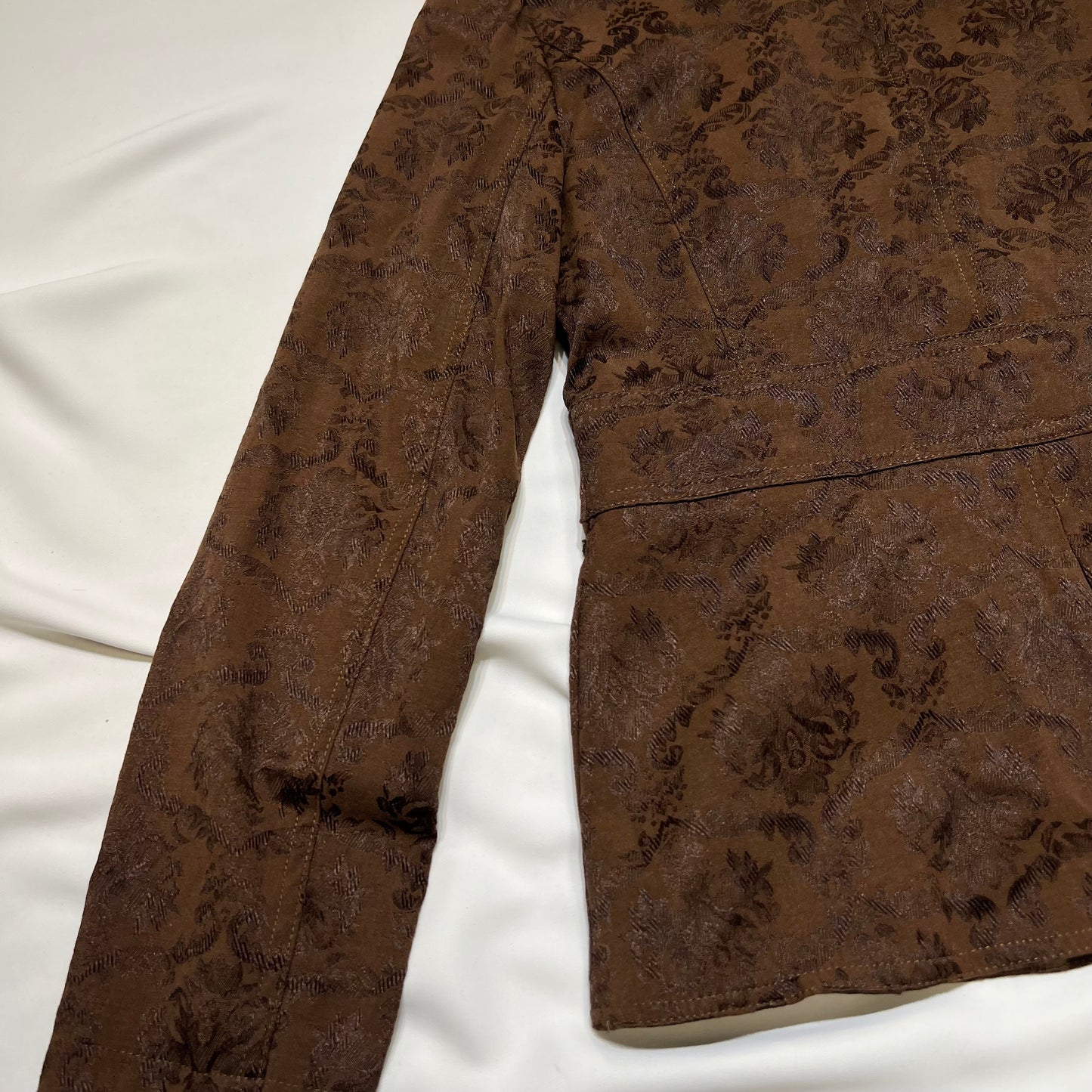 Lace Trim Floral Blazer