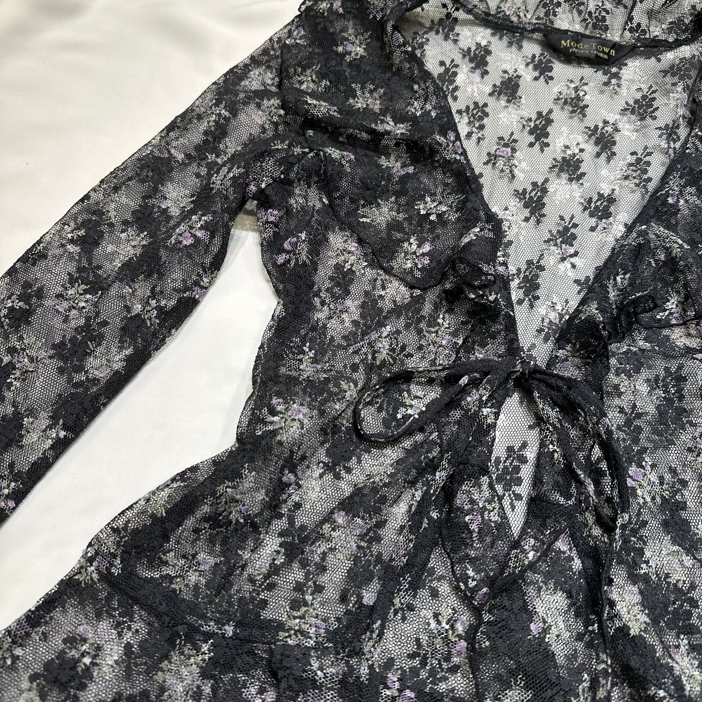 Floral Mesh Cardigan