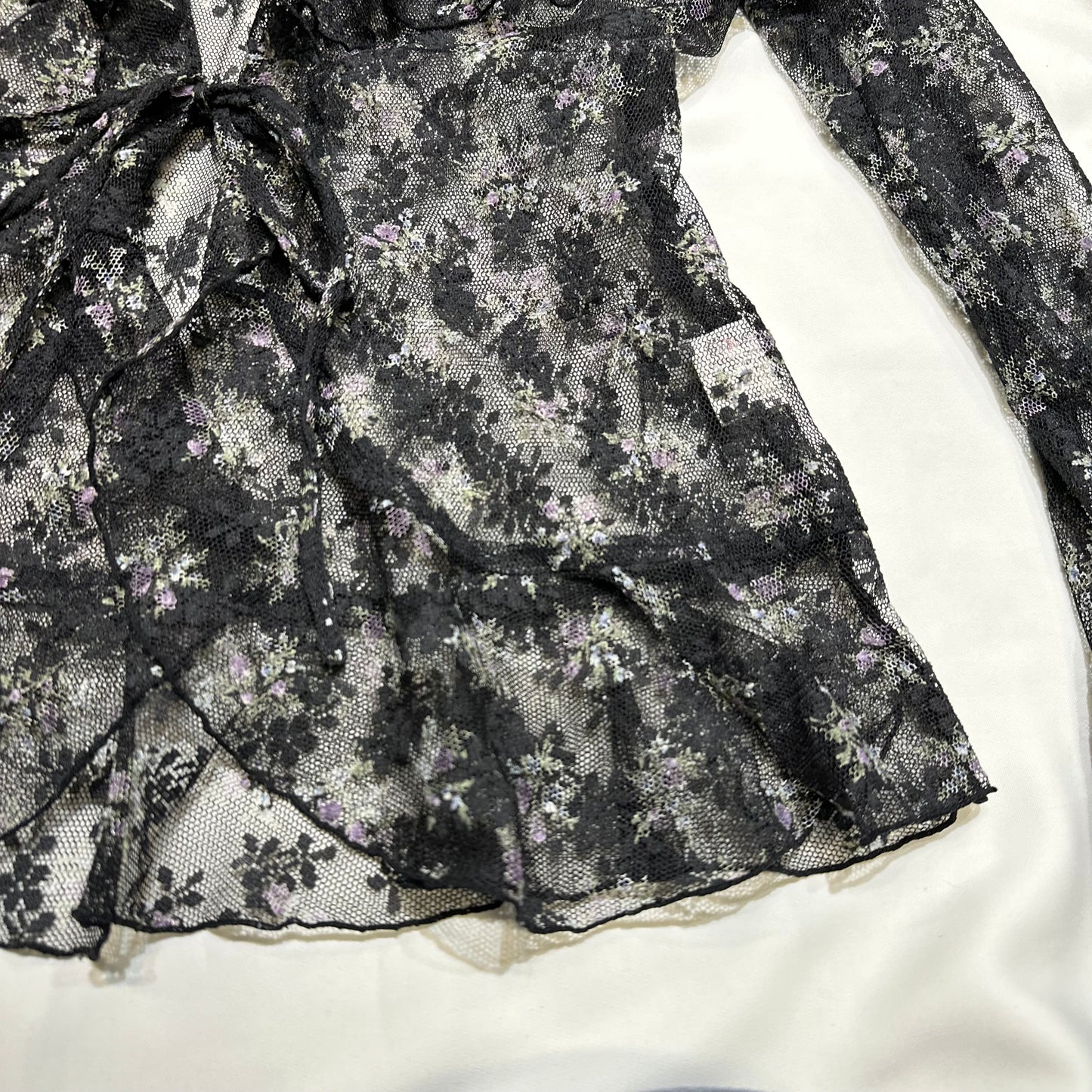 Floral Mesh Cardigan