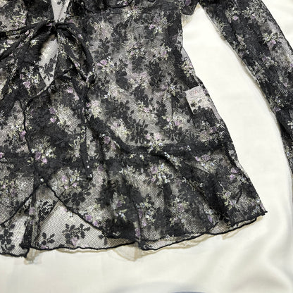 Floral Mesh Cardigan