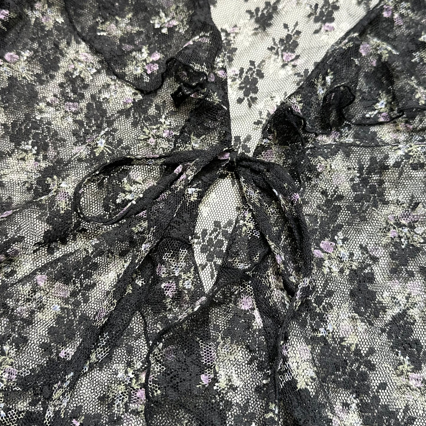 Floral Mesh Cardigan