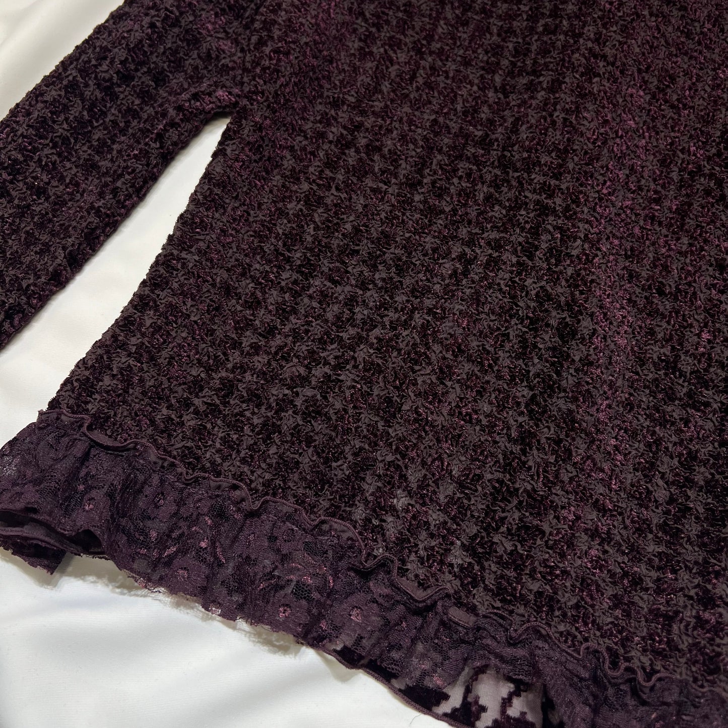 Lace Trim Knit Cardigan