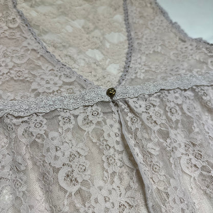 Axes Femme Sheer Lace Cardigan Vest