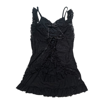 Layered Mesh Dress with Camisole
