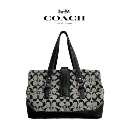 Coach Signature Hampton Flap Bag 12644