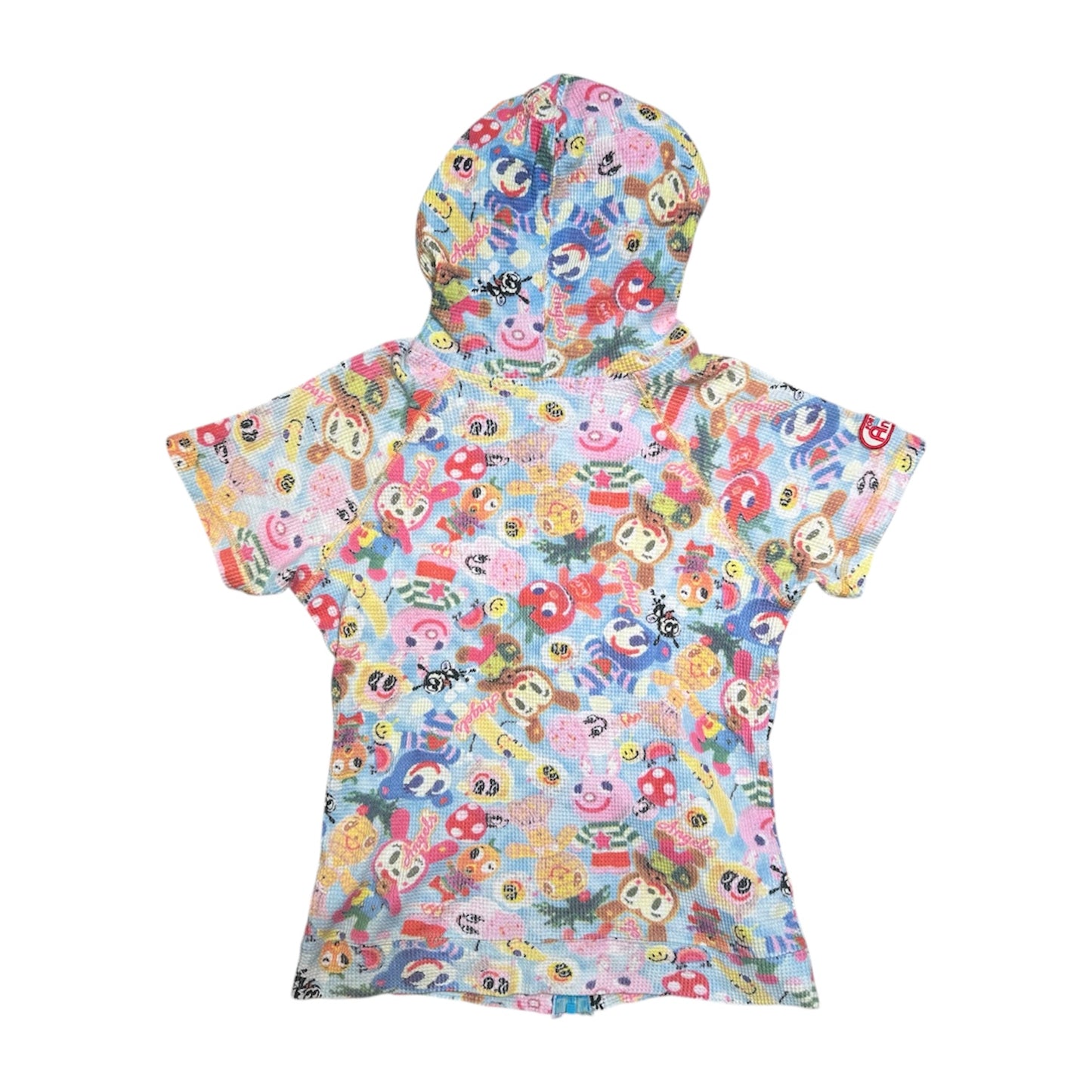 Angel blue Zip-up AOP Hoddies Shirt