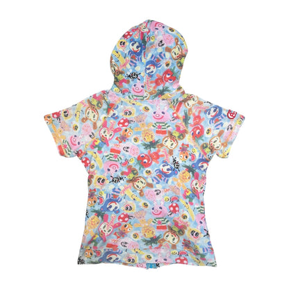 Angel blue Zip-up AOP Hoddies Shirt