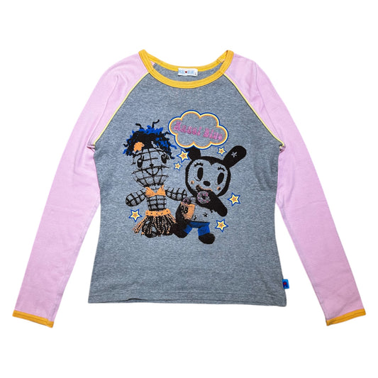 Angel Blue Long Sleeves Top