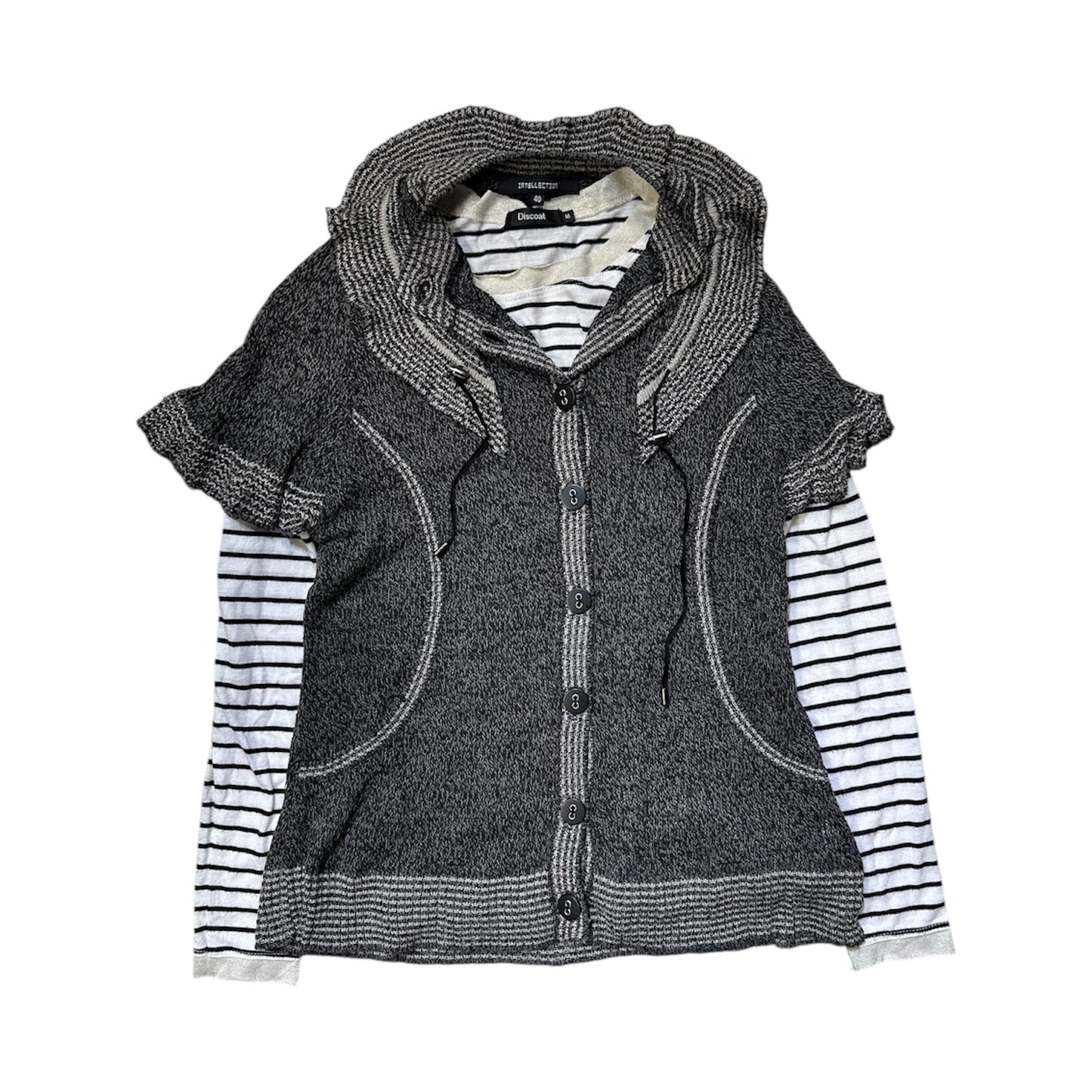 Set: Knit Outer & Long Sleeves Top