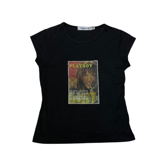 Playboy Magazine Print Top