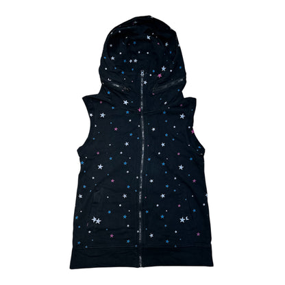 Star AOP Zip Up Hoodies Vest