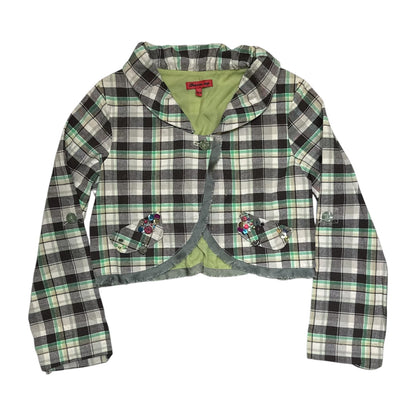 Plaid Cropped Blazer