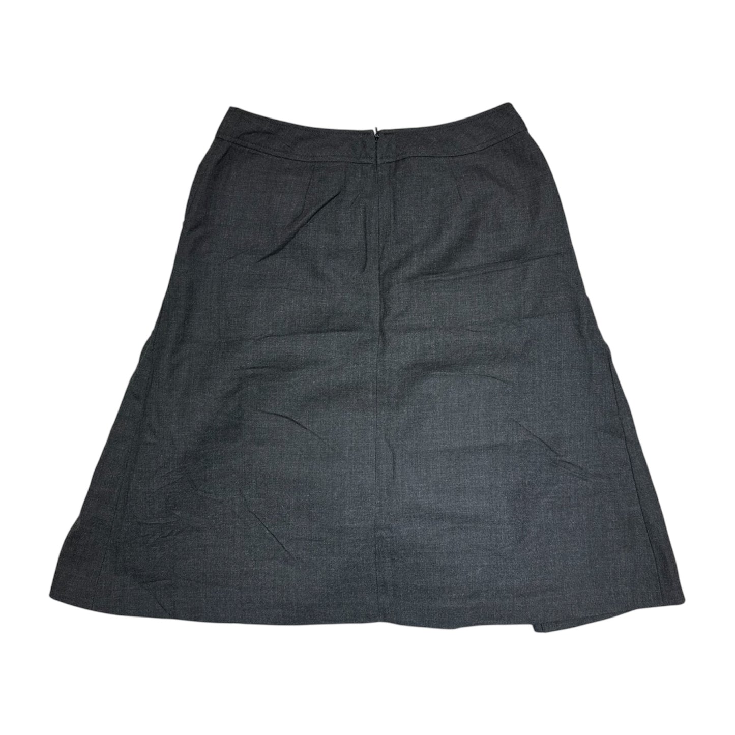 Button A-line Midi Skirt