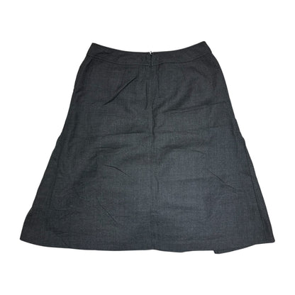 Button A-line Midi Skirt