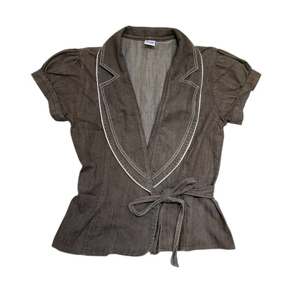 Waist Short Sleeve Blazer