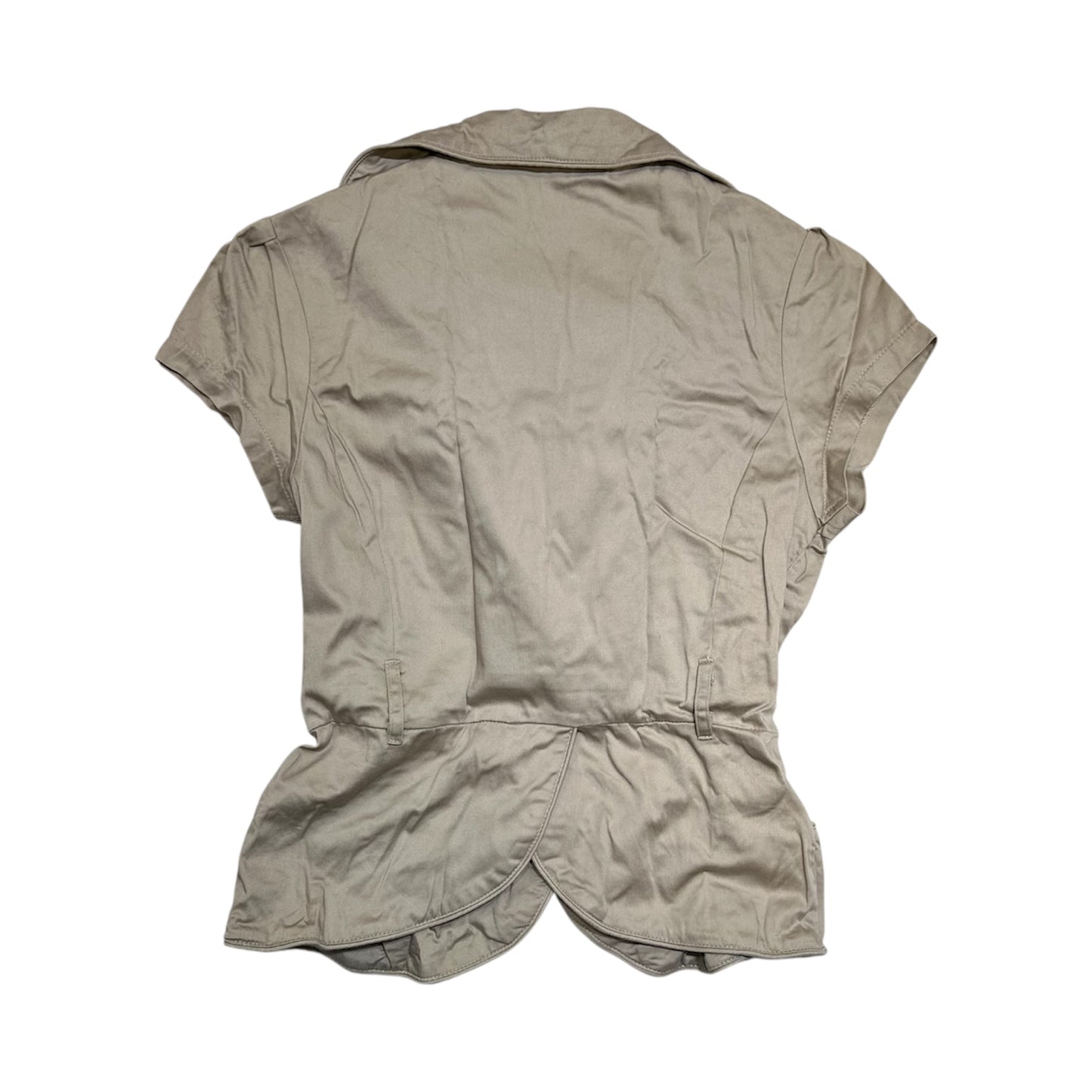 Ruched Waist Short Sleeve Blazer