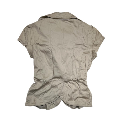 Ruched Waist Short Sleeve Blazer