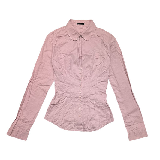 00s Sisley Fitted Button-Down Shirt