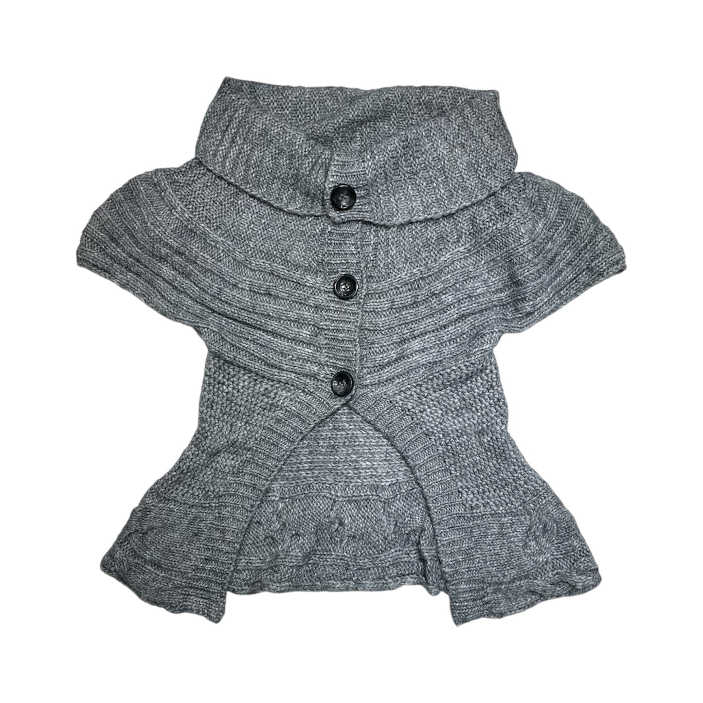 Knit Cowl Neck Cape Cardigan