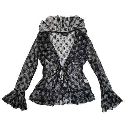 Floral Mesh Cardigan