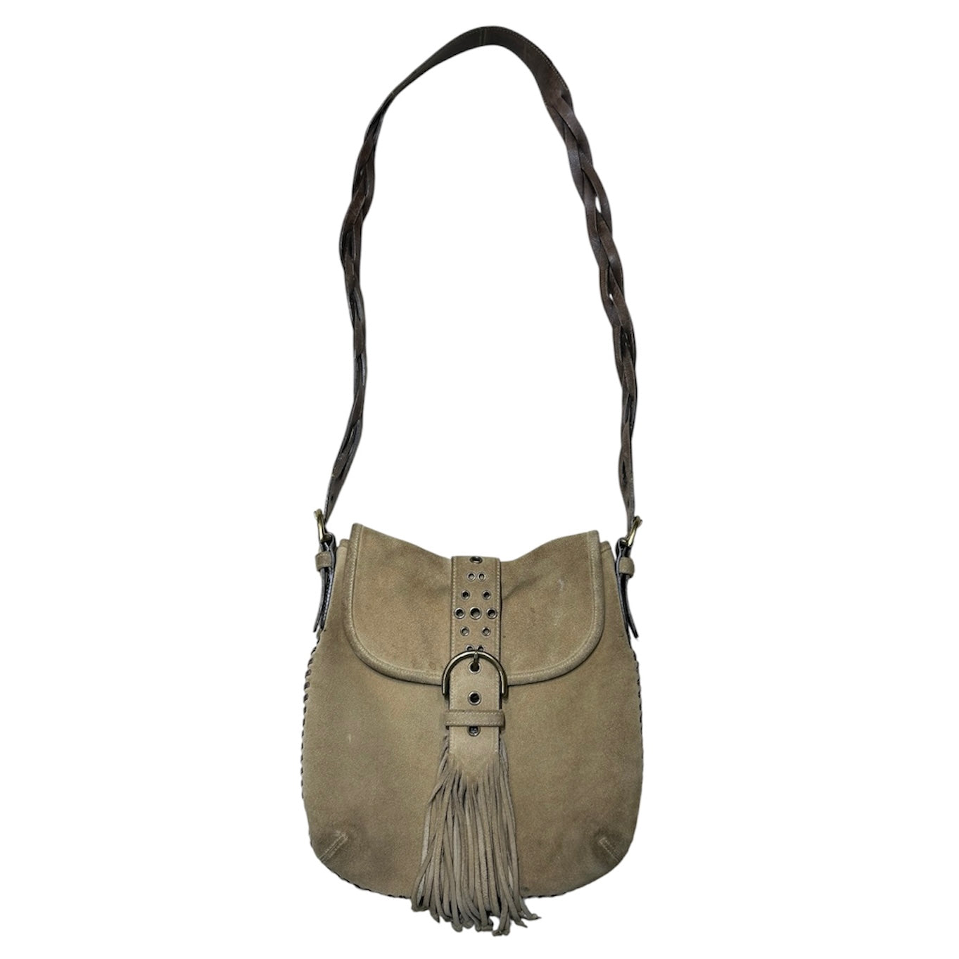 2003 Coach Suede Fringe Shoulder Bag