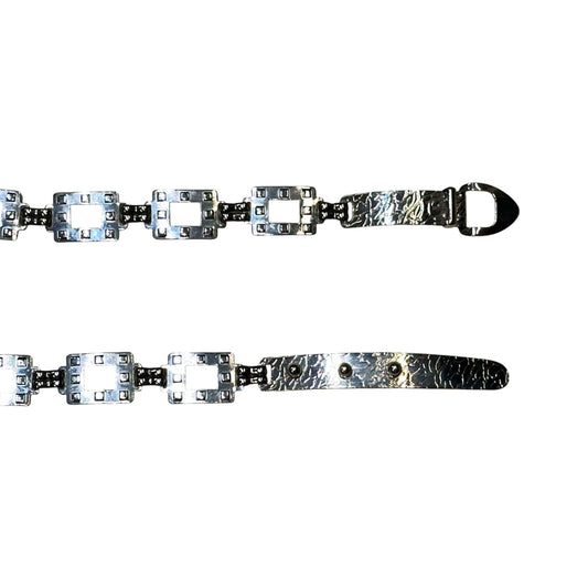Sliver Square Link Belt