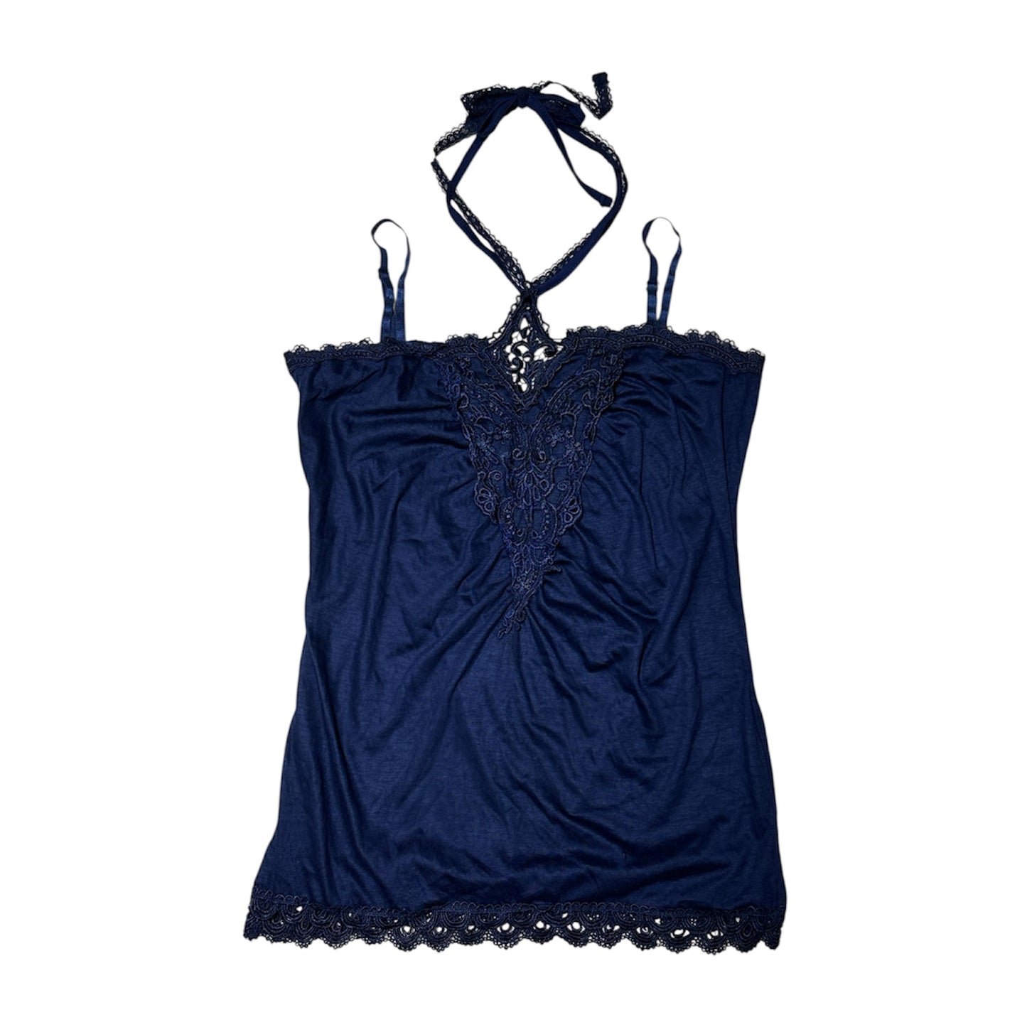 Halter Lace Trim Camisole