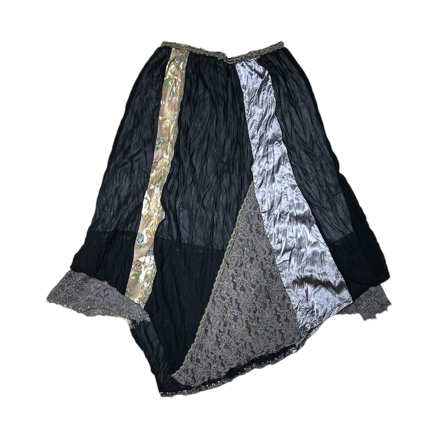 Asymmertrical Patchwork Skirt