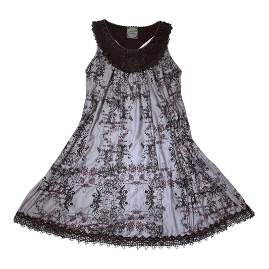 Ozz Angelo Vintage Baroque Floral Lace Dress