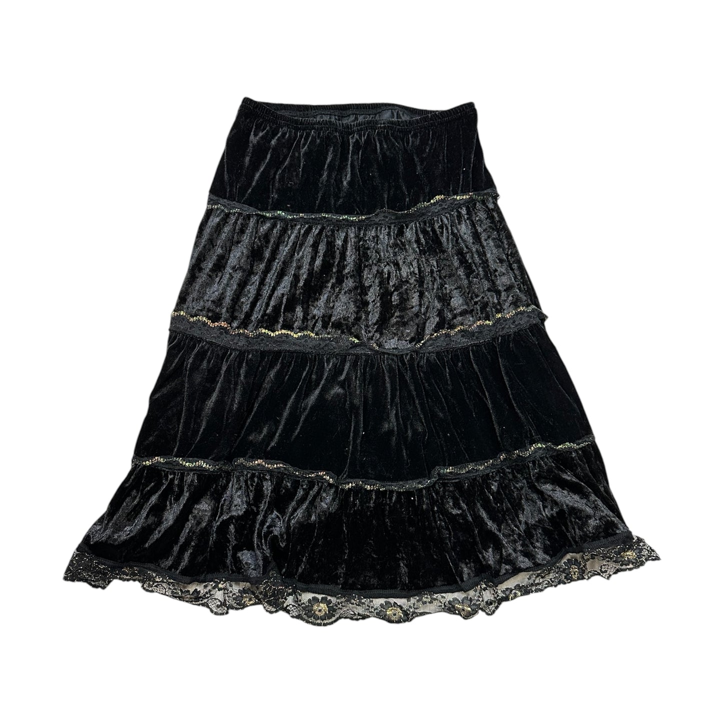 Velvet Trim Skirt