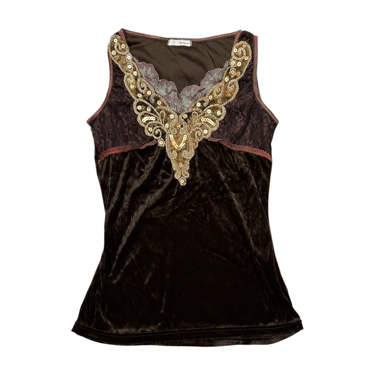 Butterfly Velvet Tank