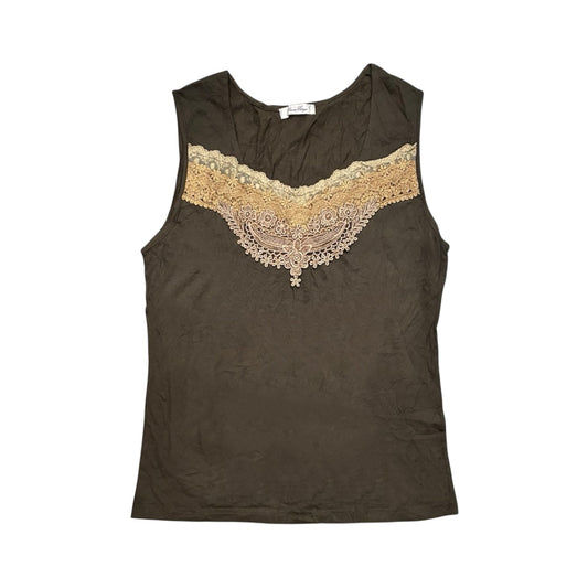 Front Lace square Neck Tank