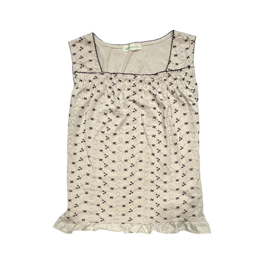 Embroidered Floral Square Neck Top
