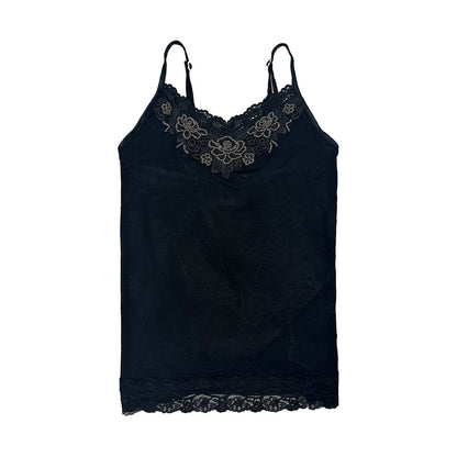 00s Beaded Rose Lace with Back Butterfly Cami