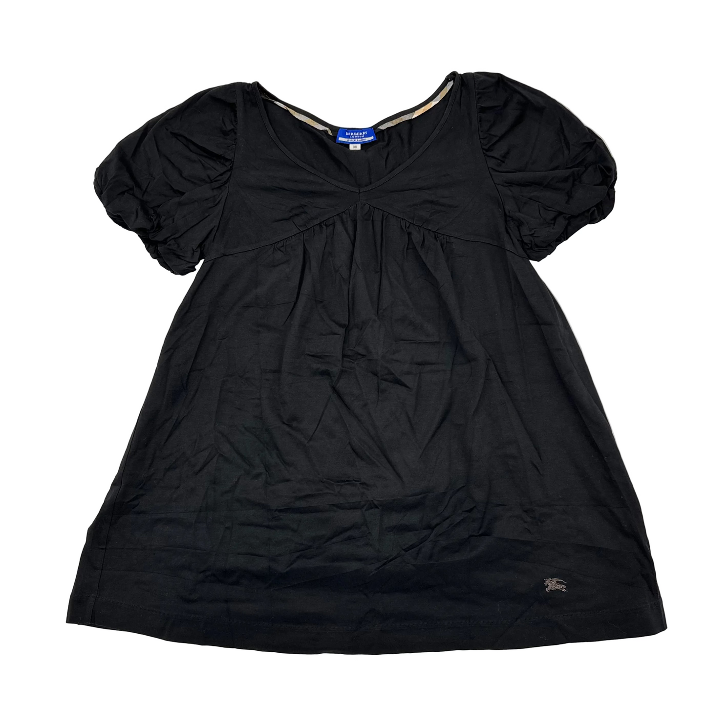 90s Burberry Puff Sleeves Top